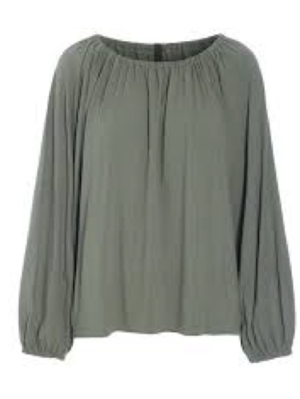 cloth & stone Sage Green Peasant Top